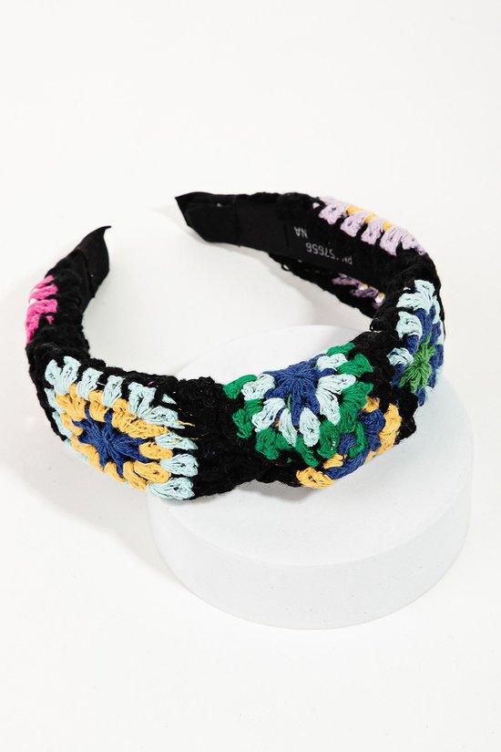 HA039 Crochet Headband Black