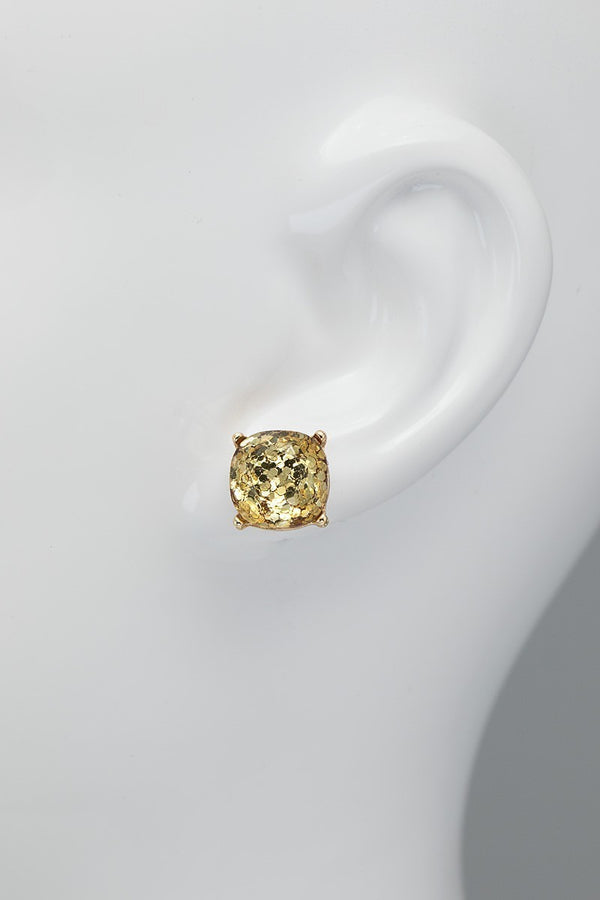 UBS024 Glitter Studs Silver