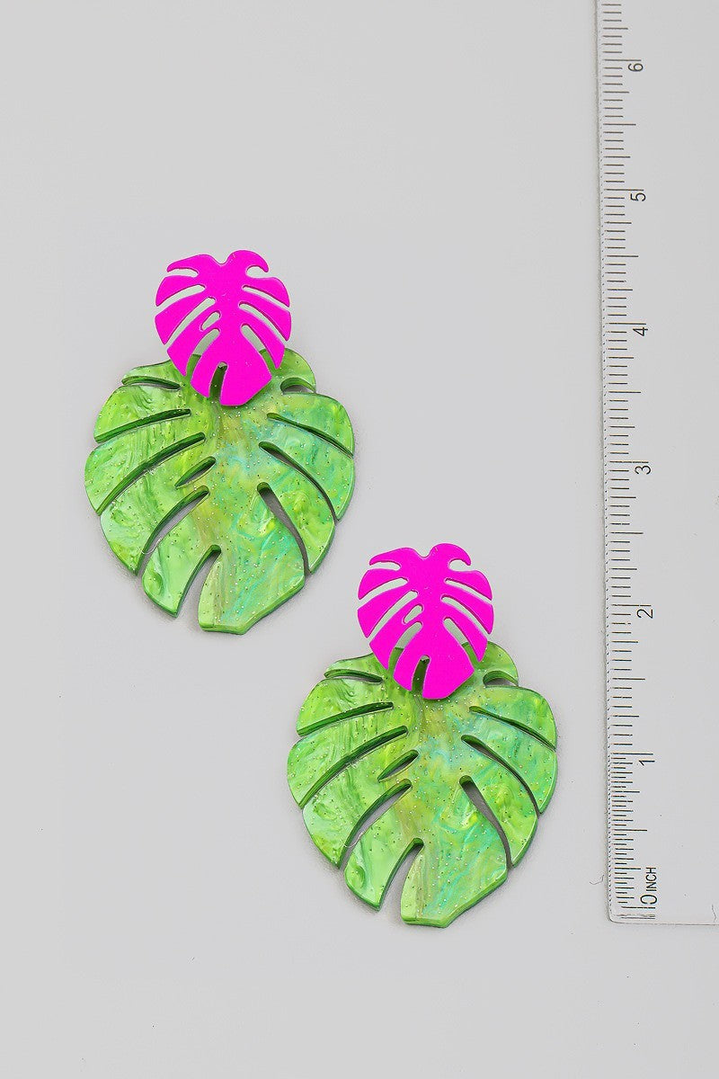 FME337 Monstera Hot Pink
