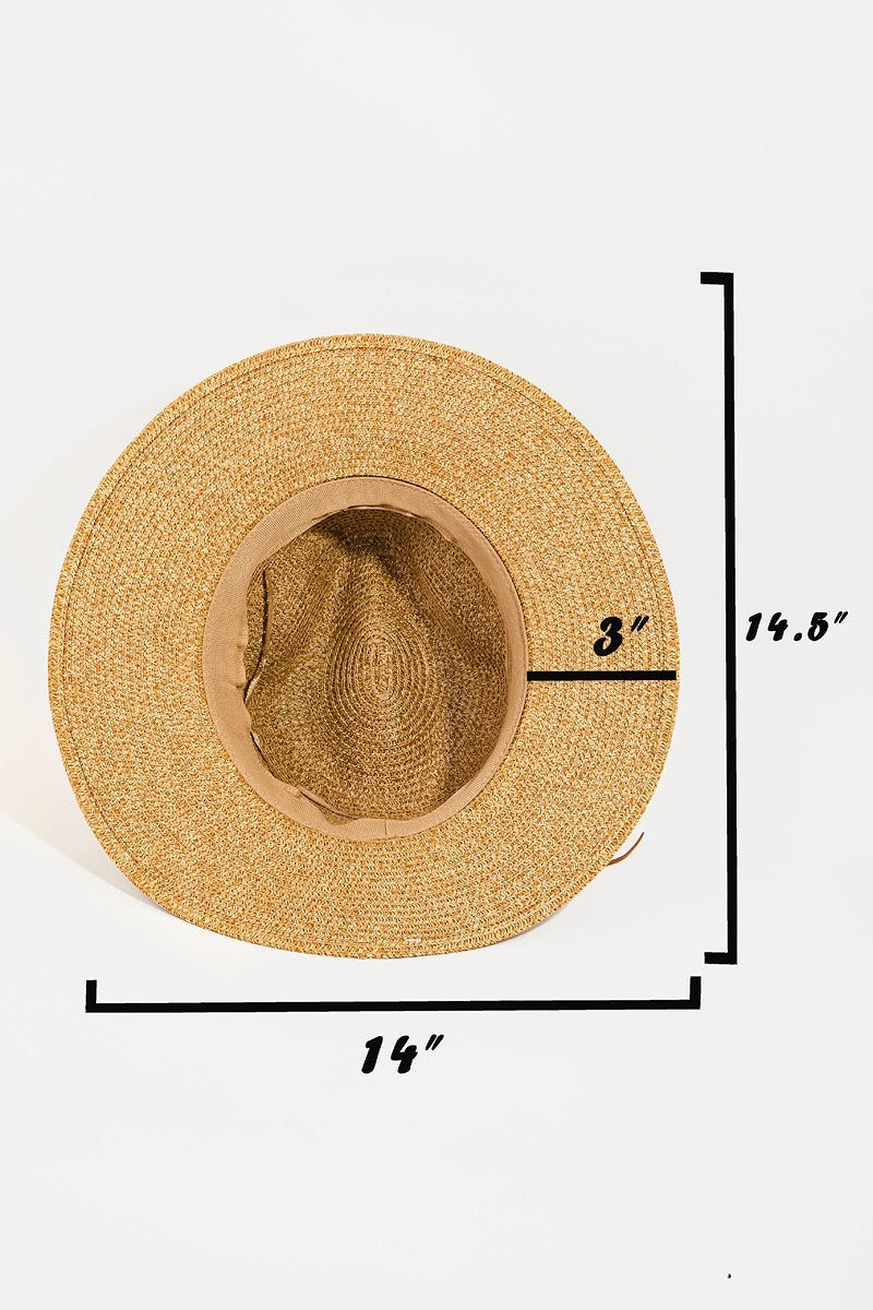 UBH046 Straw Fedora Brick