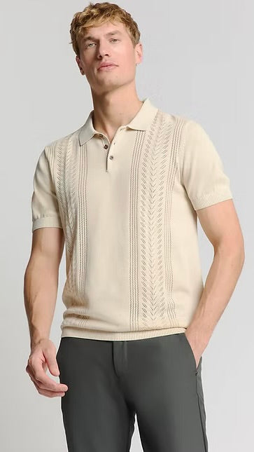 Knitted Pullover Short Sleeve Sand