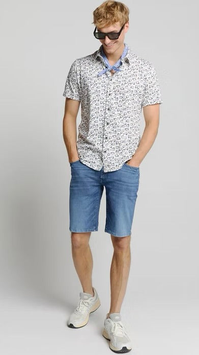 Knitted Shirt Short Sleeve Jersey Off White