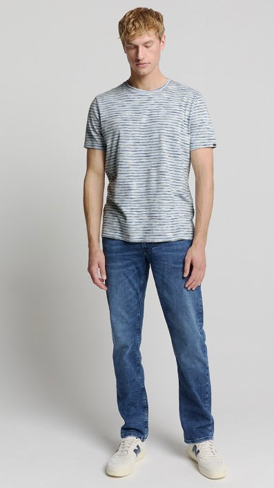 Knitted T Shirt Crewneck Sky