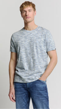 Knitted T Shirt Crewneck Sky