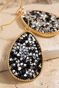 FME331 Glitter Stone Black Hematite