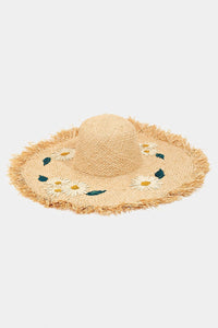 UBH050 Daisy Straw Hat Natural