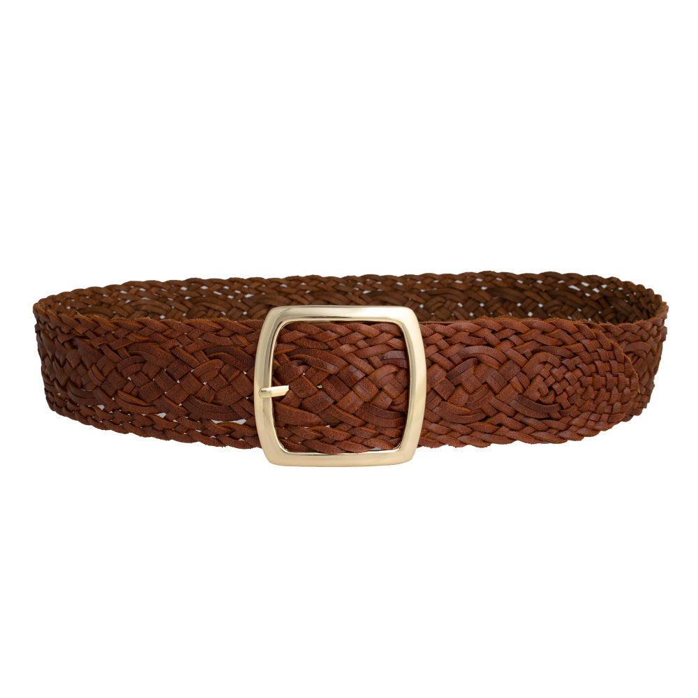 Loop Leather Co Tivoli Braided Belt Tan