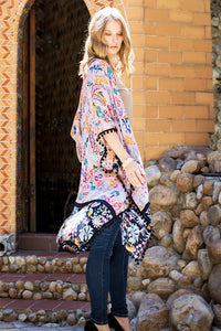 Jazabell Long Kimono Blush