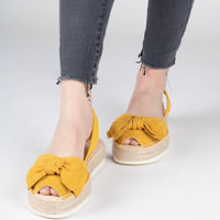 LA x Confetti Bow Flatform Espadrille Sunshine