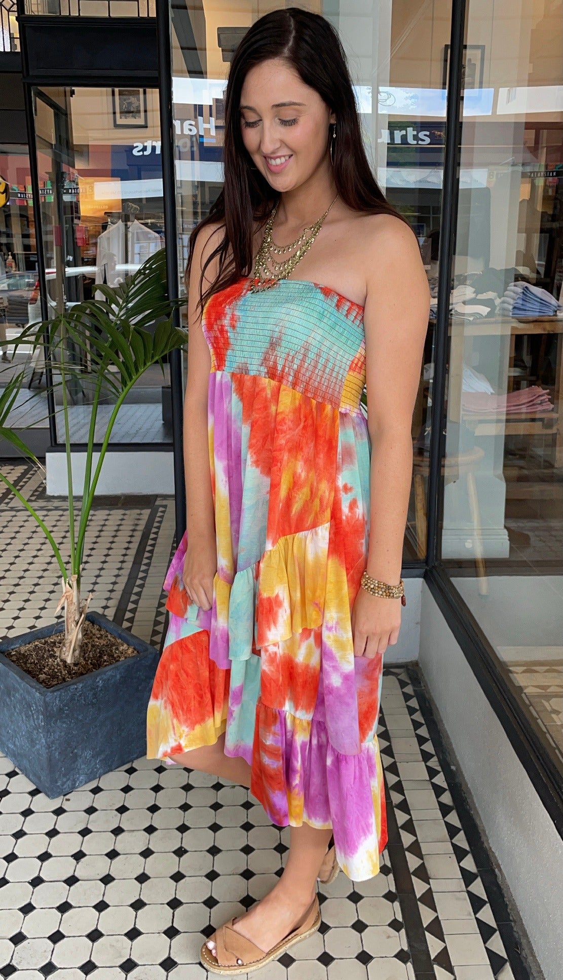 Tie Dye Convertible Sundress Skirt