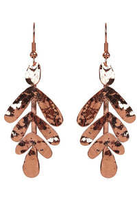 Studio Leaf Earring Bronze