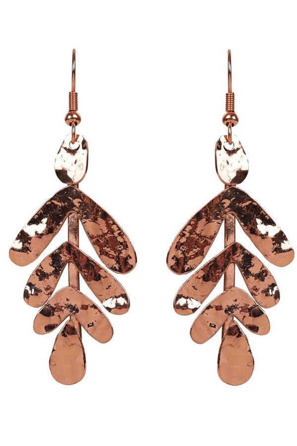 Studio Leaf Earring Bronze