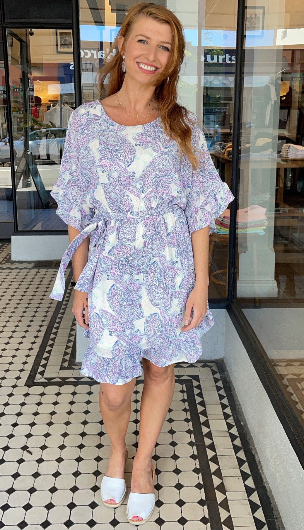 Pasha Paisley Print Dress