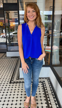 Nona Tank Top Cobalt Blue