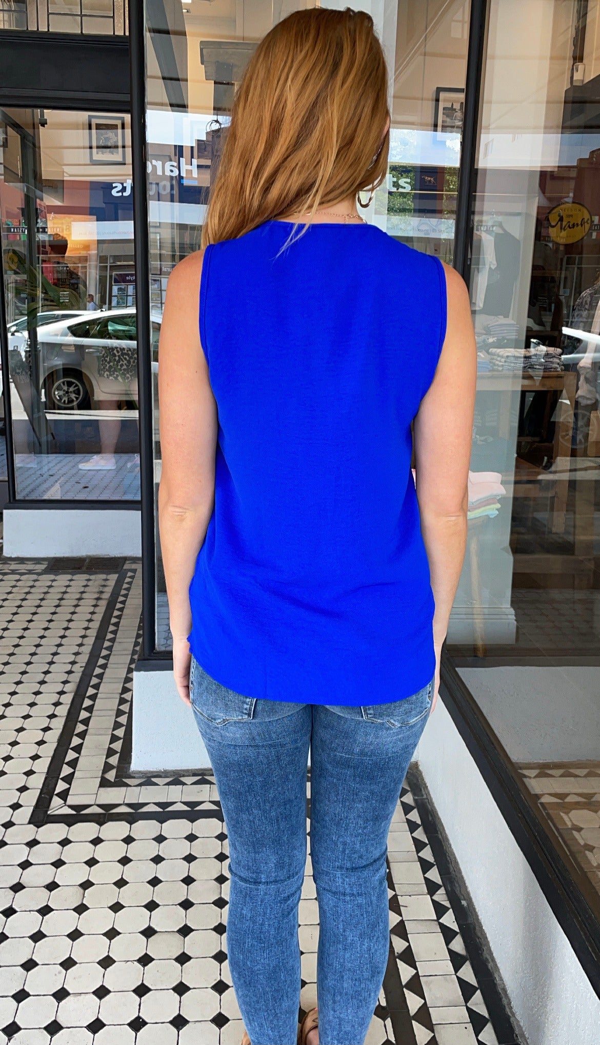 Nona Tank Top Cobalt Blue