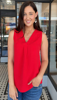 Nona Tank Top Red