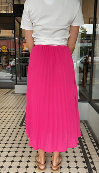 Pleats Please Midi Skirt Hot Pink