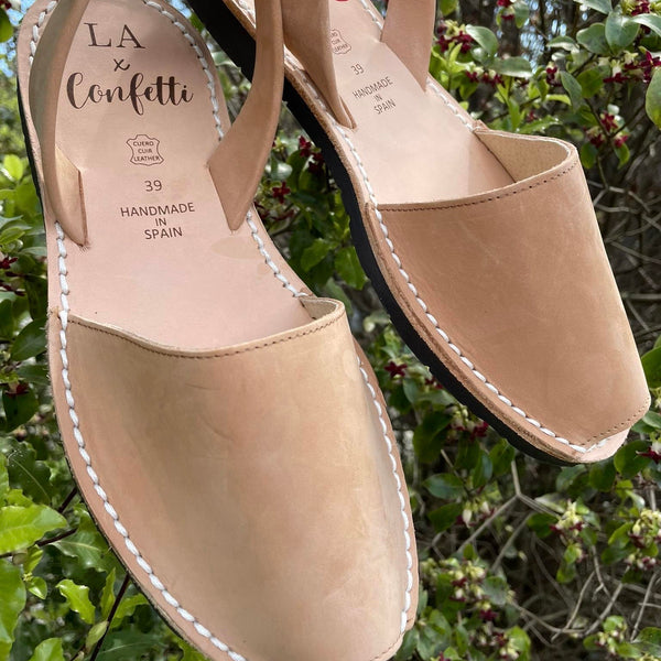 LA x Confetti Classic Avarcas Tan Nubuck