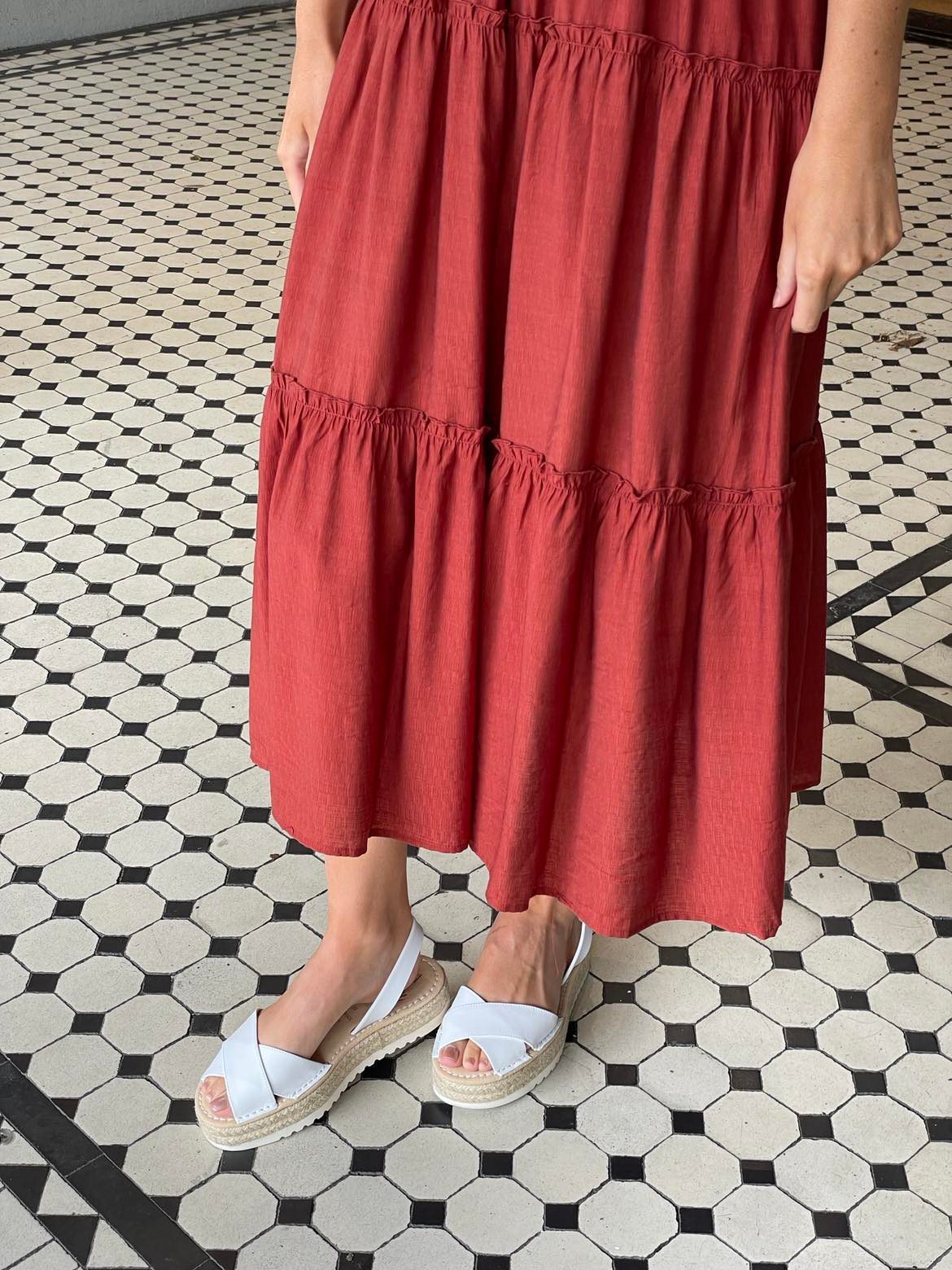 LA x Confetti Crossover Flatform Espadrille Snow White
