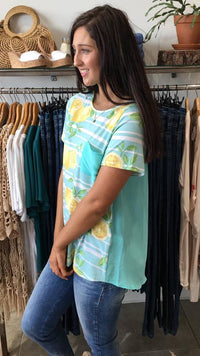 Lemon Spritz Pocket Top  MINT