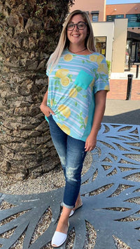 Lemon Spritz Pocket Top  MINT