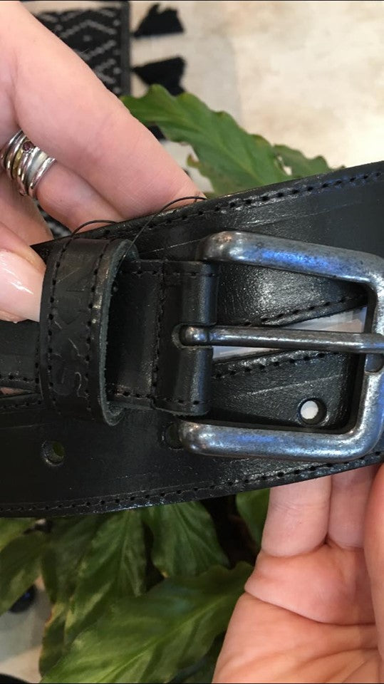 NXS 85BLT05 Leather Belt Black