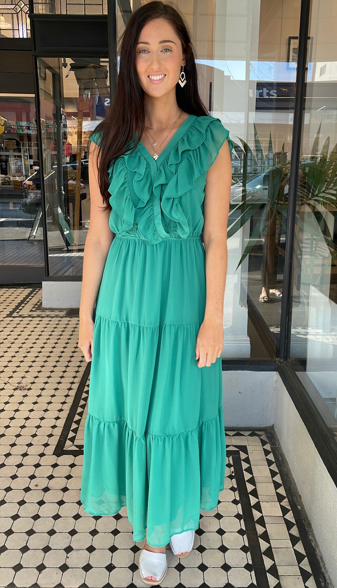 Dusty emerald dress 2025