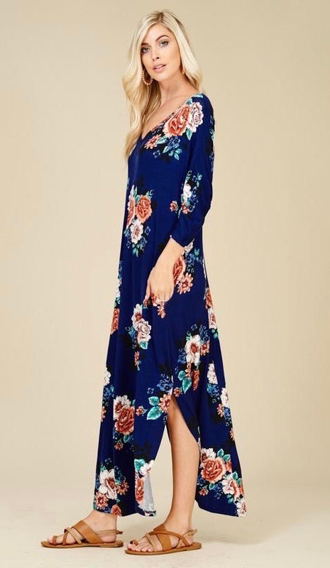 Royal Resort Maxi Dress  NAVY