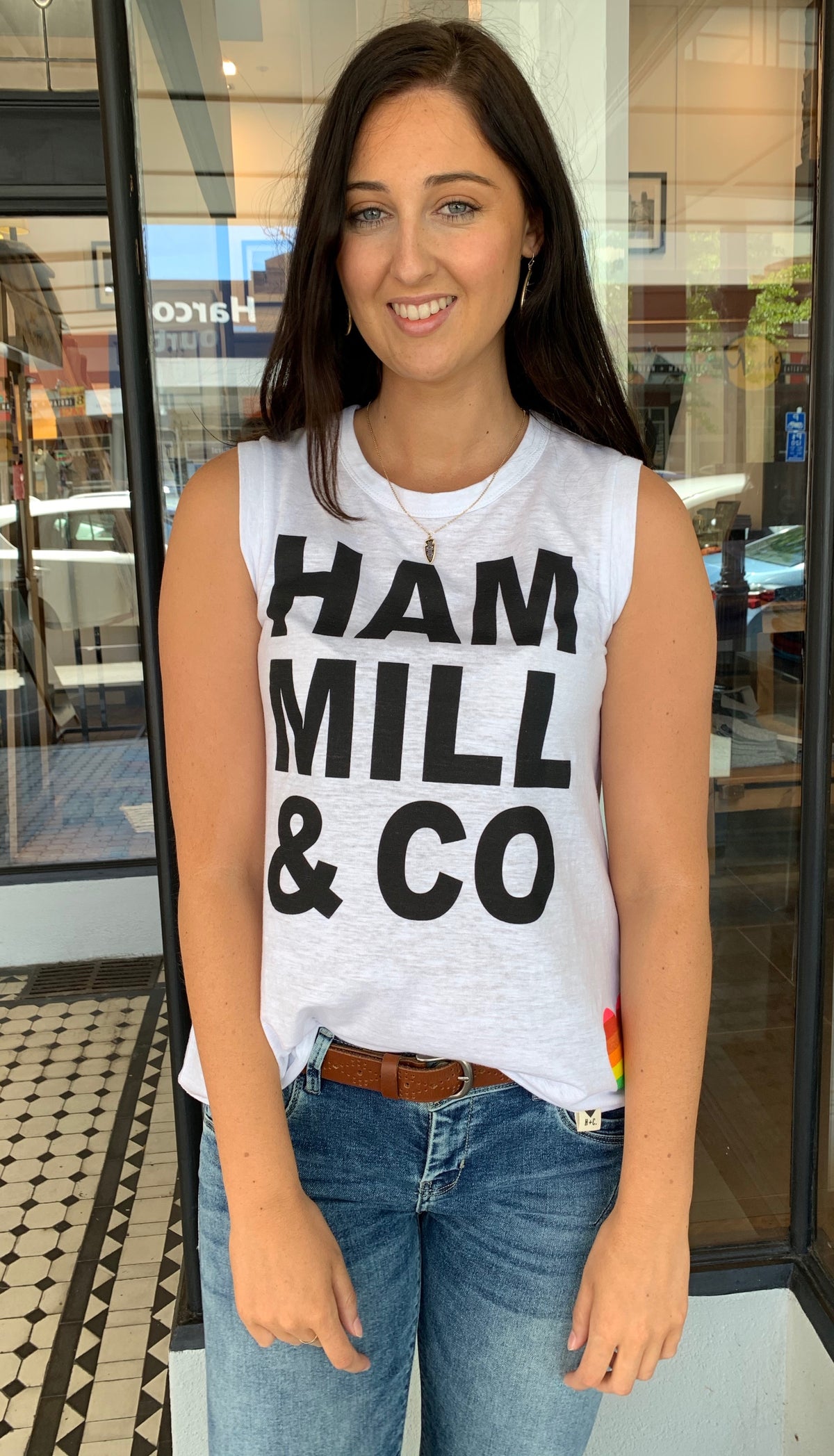 Hammill + Co Logo Tank White