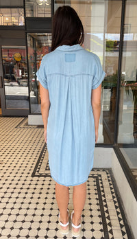 Duke Chambray Button Down Tie Dress
