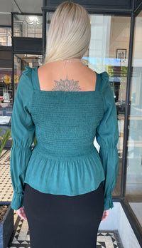 Pip Blouse Hunter Green