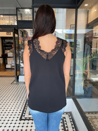 Veronica Lace Cami Black