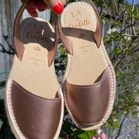 LA x Confetti Flatform Vegan Espadrille Rose Metallic