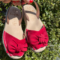 LA x Confetti Bow Flatform Espadrille Red