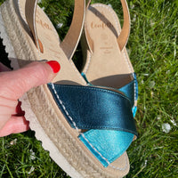 LA x Confetti Crossover Flatform Espadrille Ocean