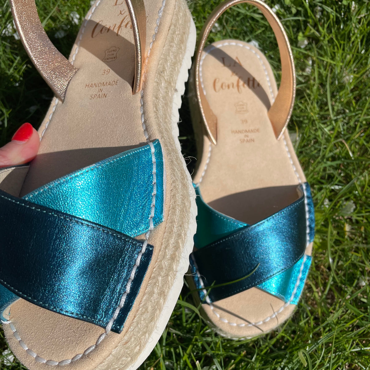 LA x Confetti Crossover Flatform Espadrille Ocean