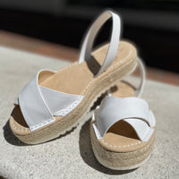 LA x Confetti Crossover Flatform Espadrille Snow White