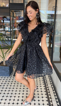 Celebration Mini Dress Black