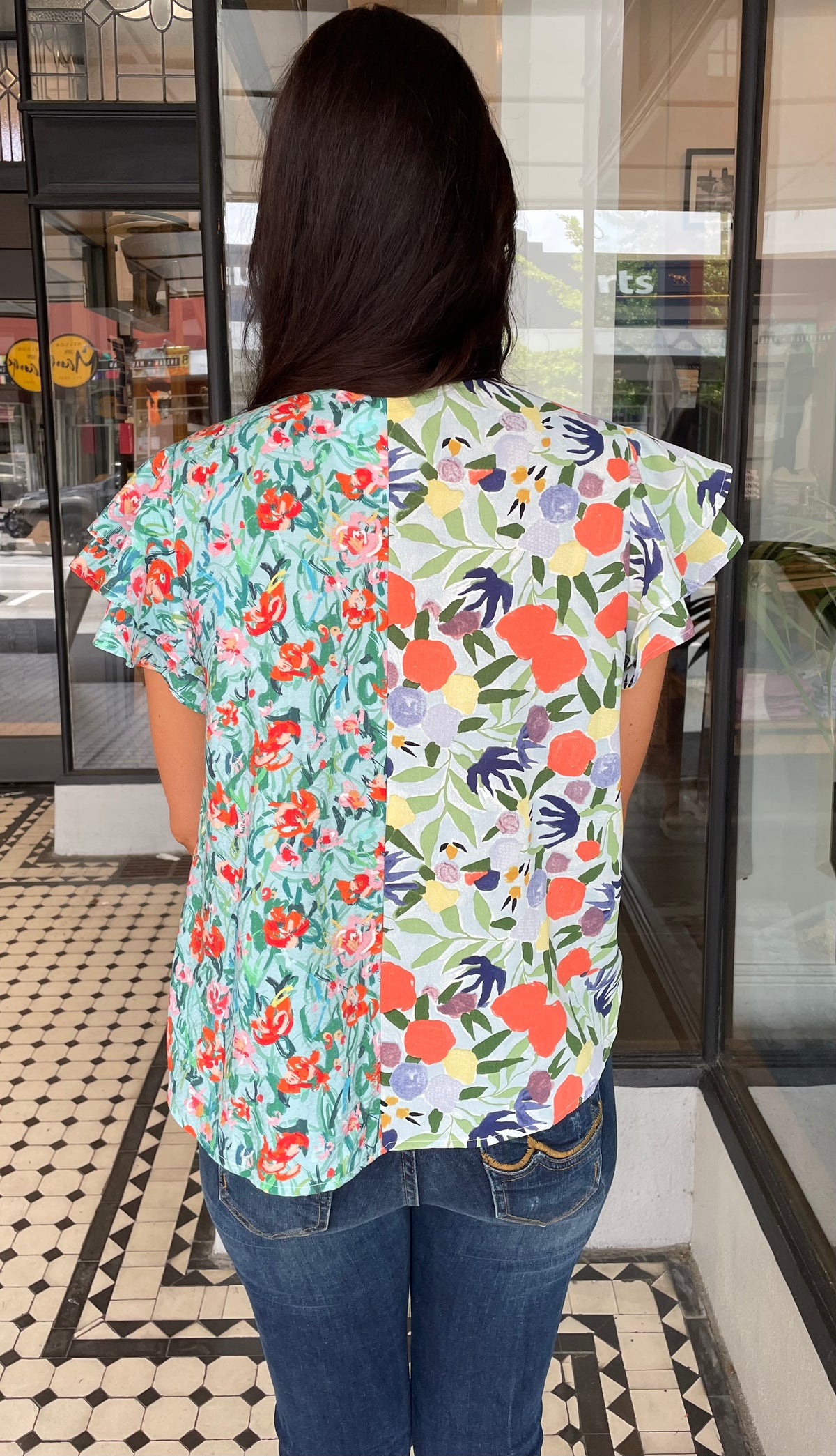 Lisse Floral Crossover Top