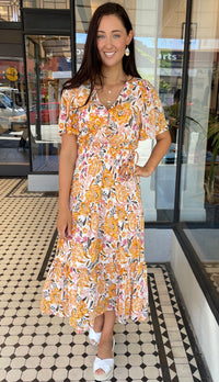 Ezra Midi Dress Marigold