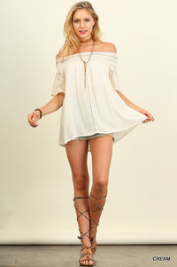 Bahamas Off The Shoulder Lace Top