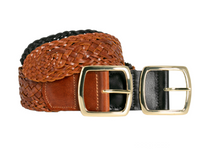 Loop Leather Co Tivoli Braided Belt Tan