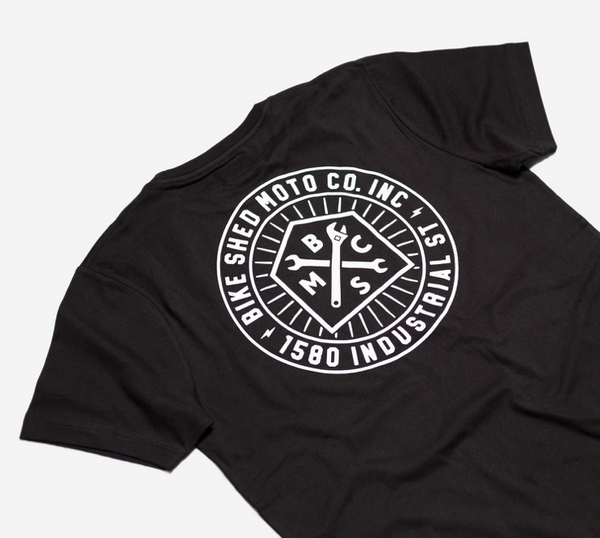 The Bike Shed Roundel Tee Black