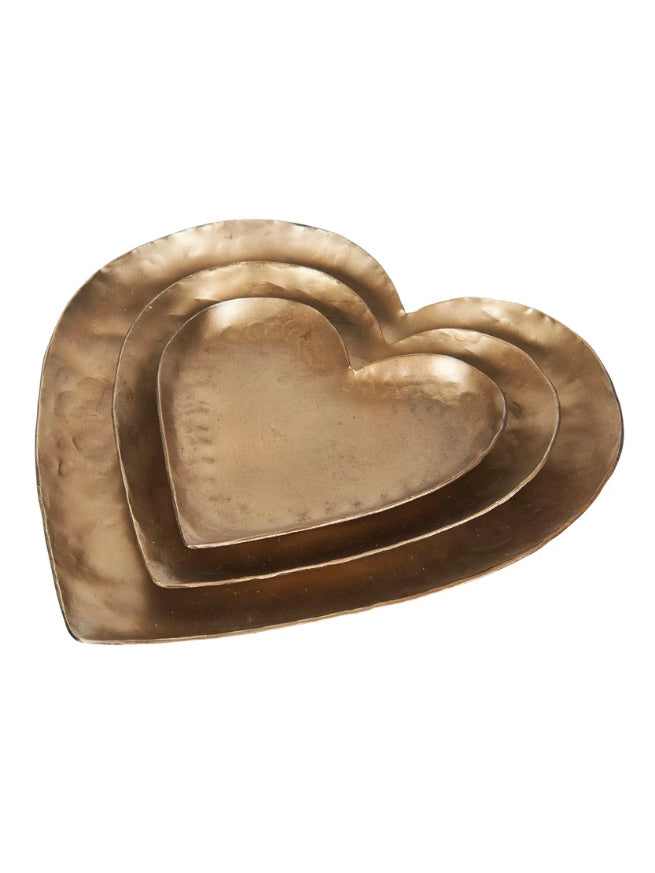 Luxe Heart Set Brass