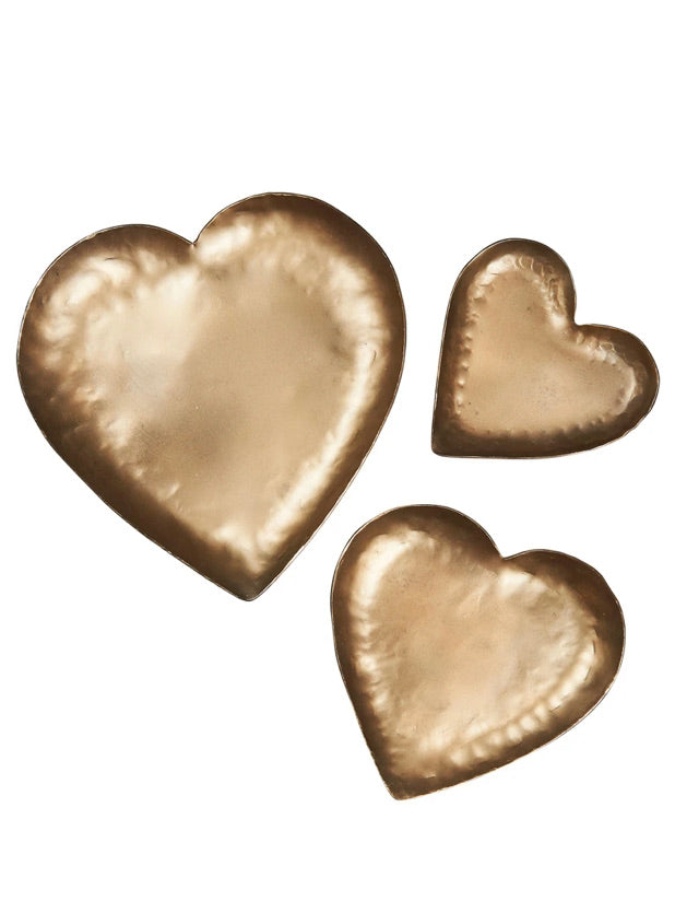 Luxe Heart Set Brass