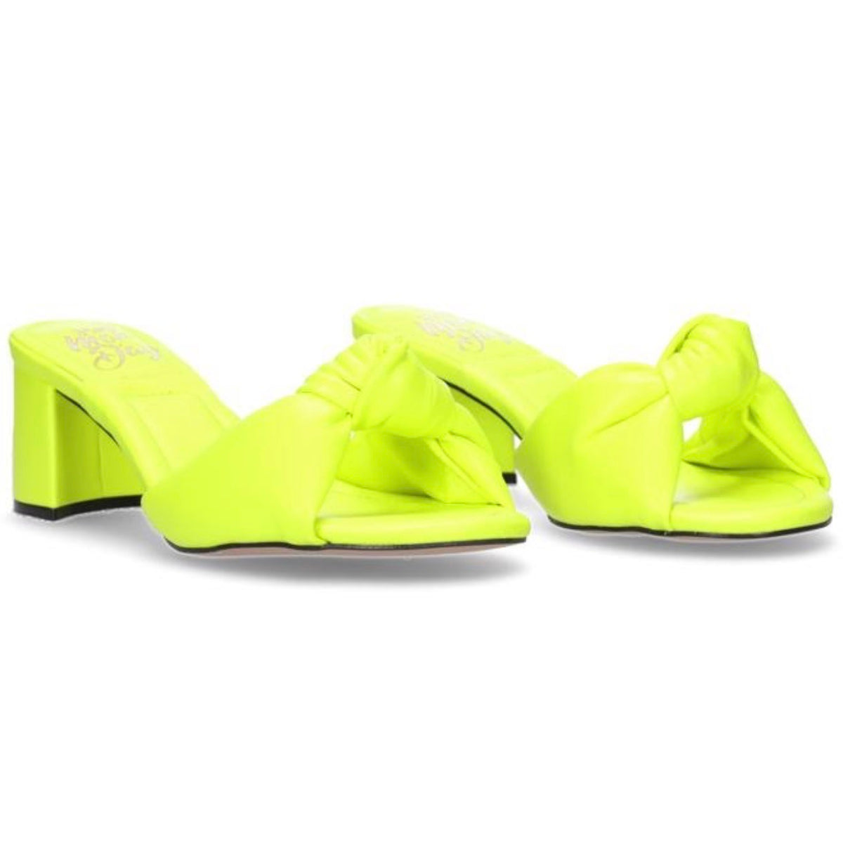 Hey Monday Imogen Mid Heel Fluro Yellow