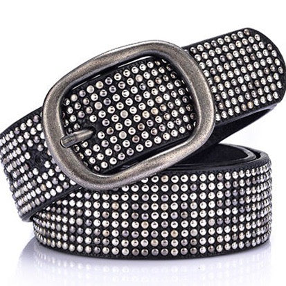 Multi Mini Stud Belt Black