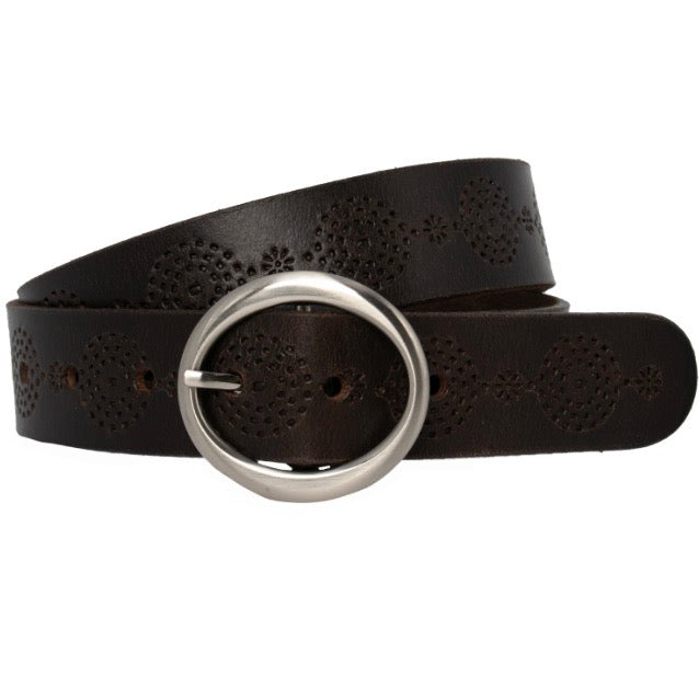 Loop Leather Mayflower Belt Chocolate