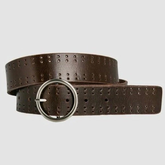 Loop Leather Co Botanical Belt Chocolate