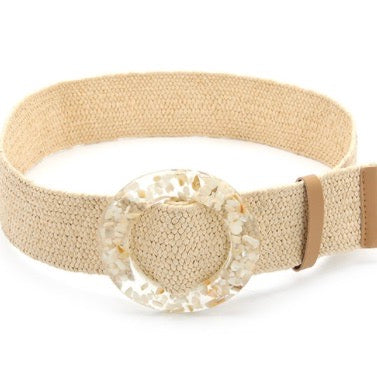 Confetti Belt Seashell Cream